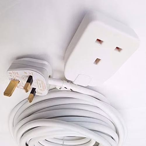 KAV 1 Way 13A Extension Lead 10m Cable, White