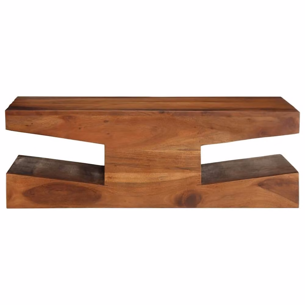 Berkfield Home Acacia Wood Coffee Table in Brown, W/D/H: 90 x 60 x 30 cm – 2