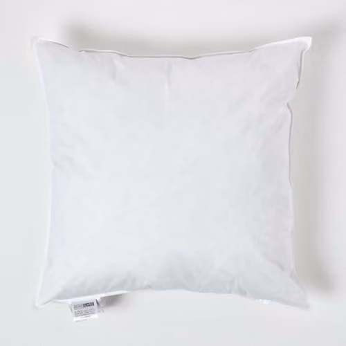 Homescapes White Duck Feather and Down Cushion Inserts, W/D/H: 60 x 60 x 60 cm