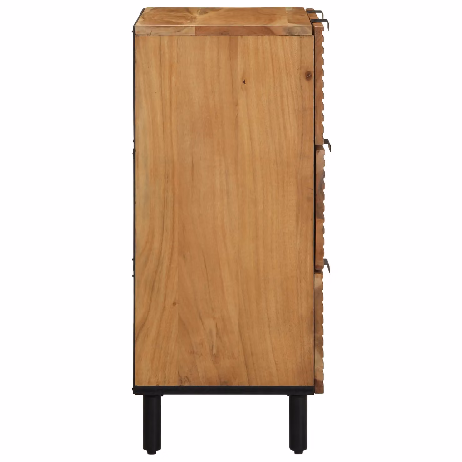 Berkfield Home Set of 2 Brown Acacia Solid Wood Sideboards, W/D/H: 60 x 33 x 75 cm – 3