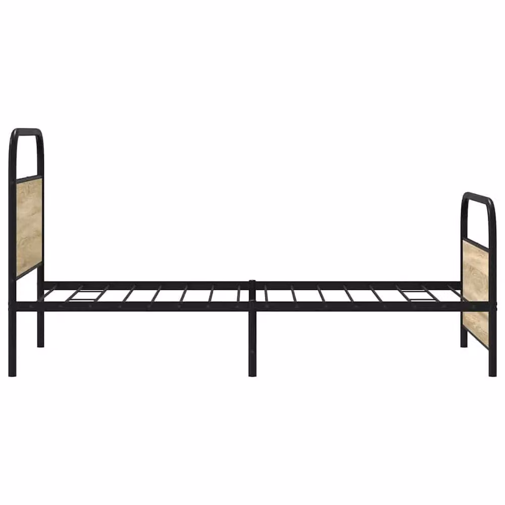 Berkfield Home Single Bed Frame in Sonoma Oak and Brown, W/D/H: 90 x 190 cm – 3