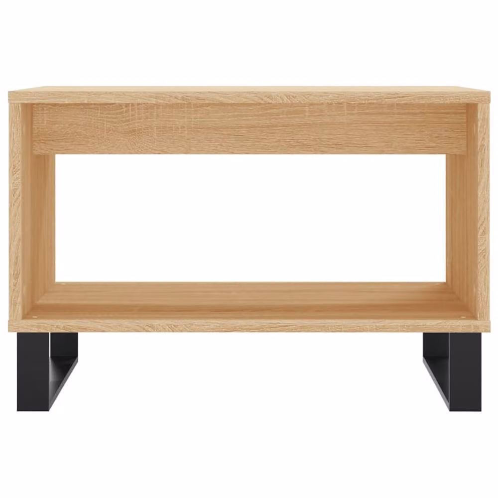 Berkfield Home Sonoma Oak Decorative Coffee Table in Beige, W: 60 cm, D: 50 cm, H: 40 cm – 3