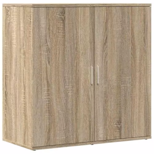 vidaXL Modern Sonoma Oak Sideboard in Brown, W/D/H: 79 x 38 x 80 cm