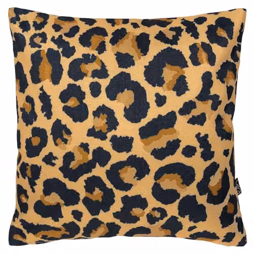 icon Set of 4 Kyoto Fabric Square Indoor Outdoor Cushions in New Leopard Print, Multicolour, W/D/H: 43 x 43 x 43 cm – 3