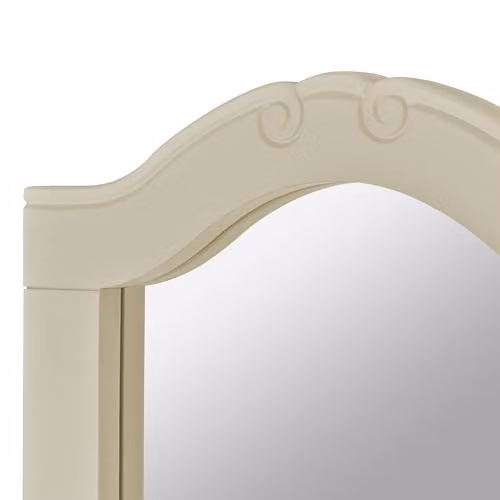 Statement Furniture Juliette Classic Full Length Leaner Mirror in Beige and White, W/H: 45 x 165 cm – 2