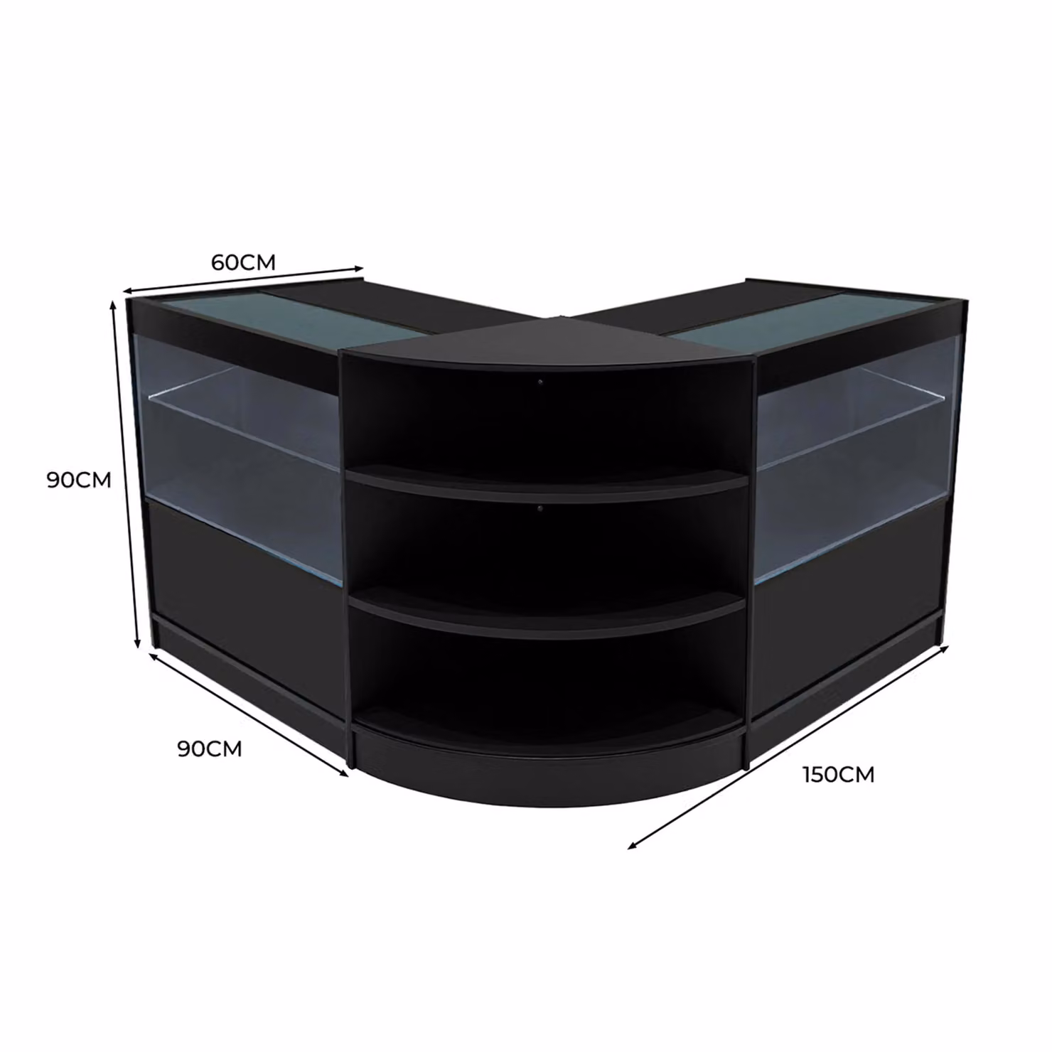 Monstershop Andromeda LED Shop Counter Set LM60 and 2 x C900 in Black – 2