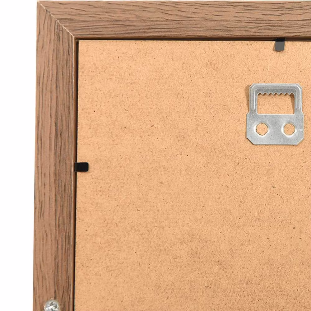Berkfield Home Modern Rectangular Collage Photo Frame for 10 Pictures, Light Brown – 4