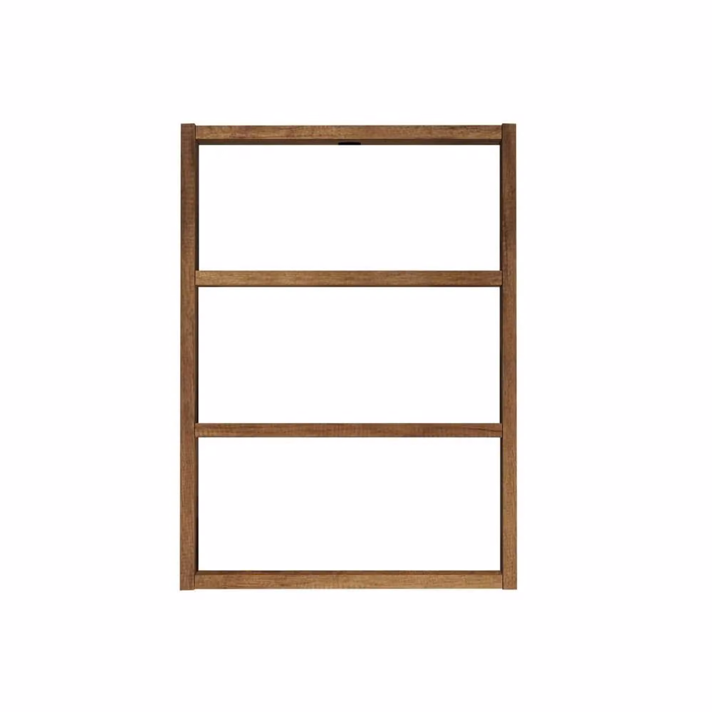 CALICOSY Emma 3-Shelf Wall Mounted Shelf, Brown, H 60.0 cm x W 43.2 cm x D 9.0 cm – 3