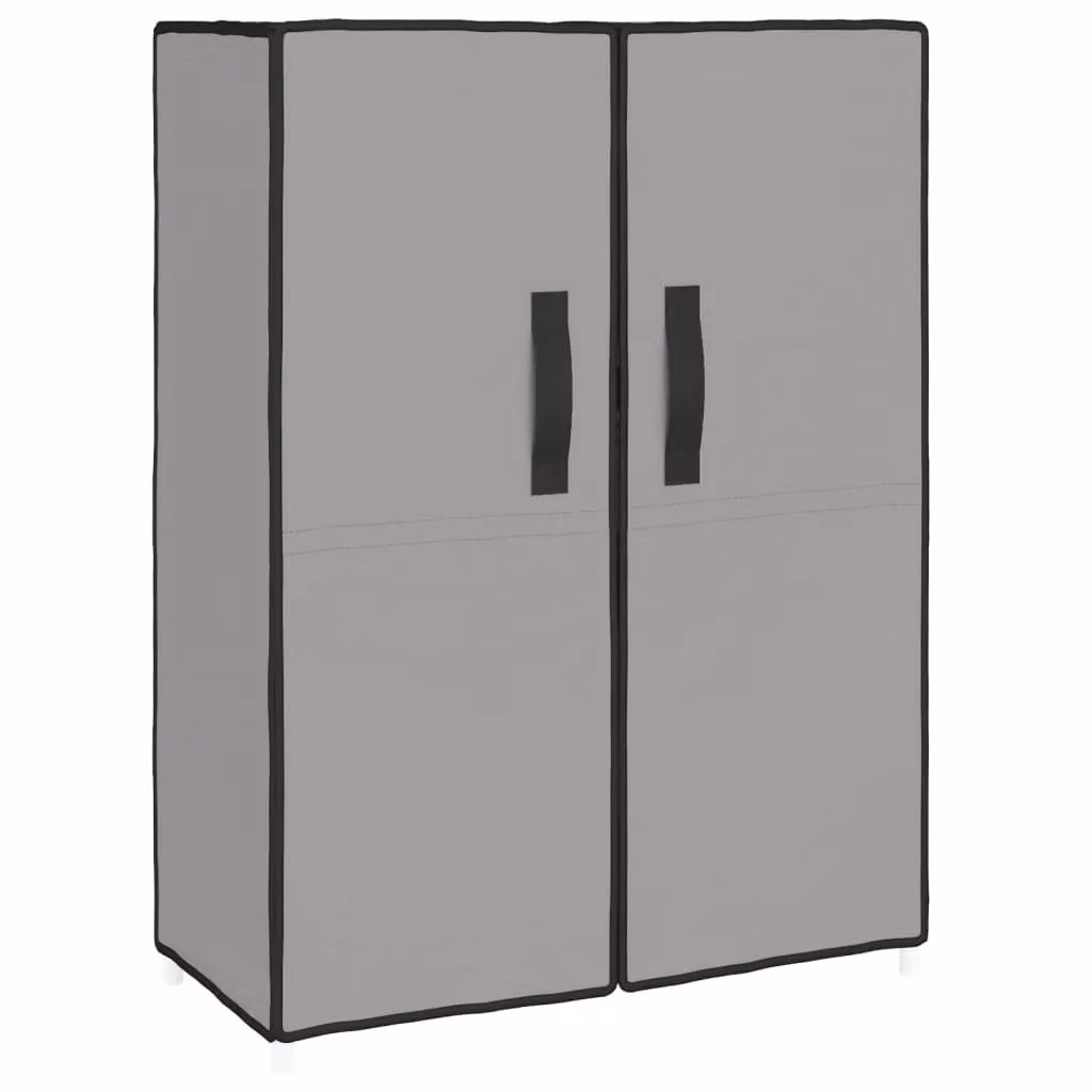 Berkfield Home Grey Fabric Shoe Cabinet W/D/H: 60 x 28 x 90 cm – 2