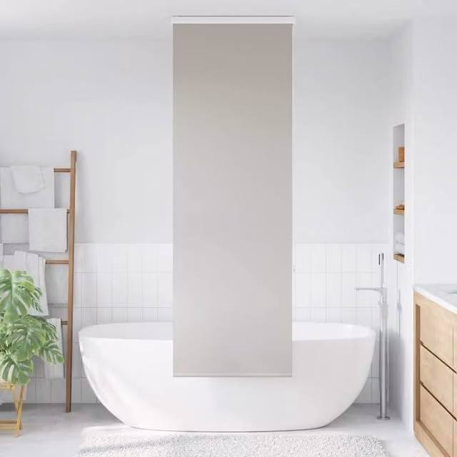 Berkfield Home Shower Roller Blind with Cassette, Grey, W: 66 cm, H: 240 cm