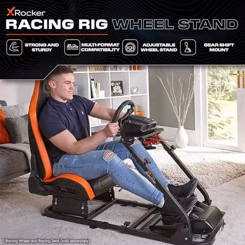 X Rocker Racing Wheel Stand and Simulator Cockpit in Black – 4