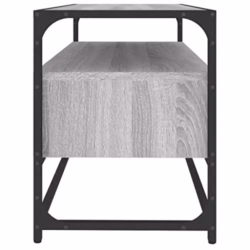 vidaXL Industrial Style TV Cabinet in Grey Sonoma Engineered Wood with Drawers – 3