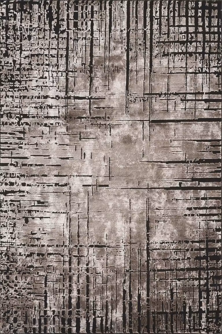 Desire Rugs Belgravia Modern Nexus Design Area Rug in Beige, W: 200 cm, D: 290 cm