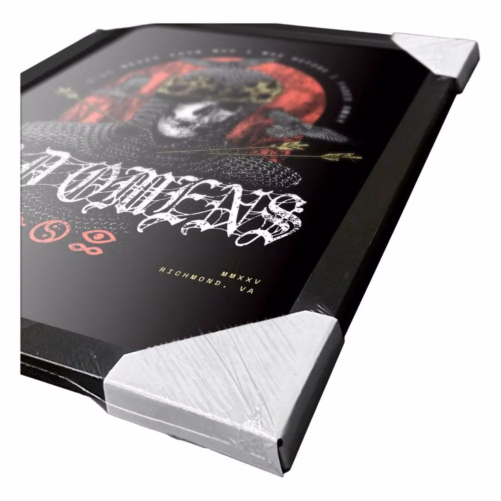 Bad Omens Pierced Warrior Framed Paper Poster in Black – 2