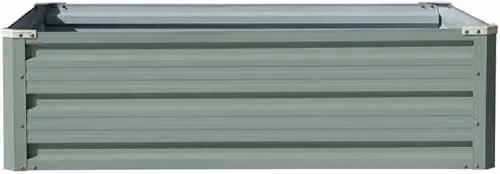 Garden Gear Metal Raised Vegetable Planter in Green, W/D/H: 120 x 90 x 30 cm