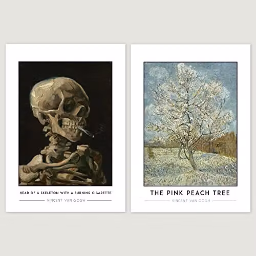 Wee Blue Coo Pack of 4 Classic Van Gogh Art Posters, Multicolour, A4 Size (21.0 x 29.7 cm) – 2