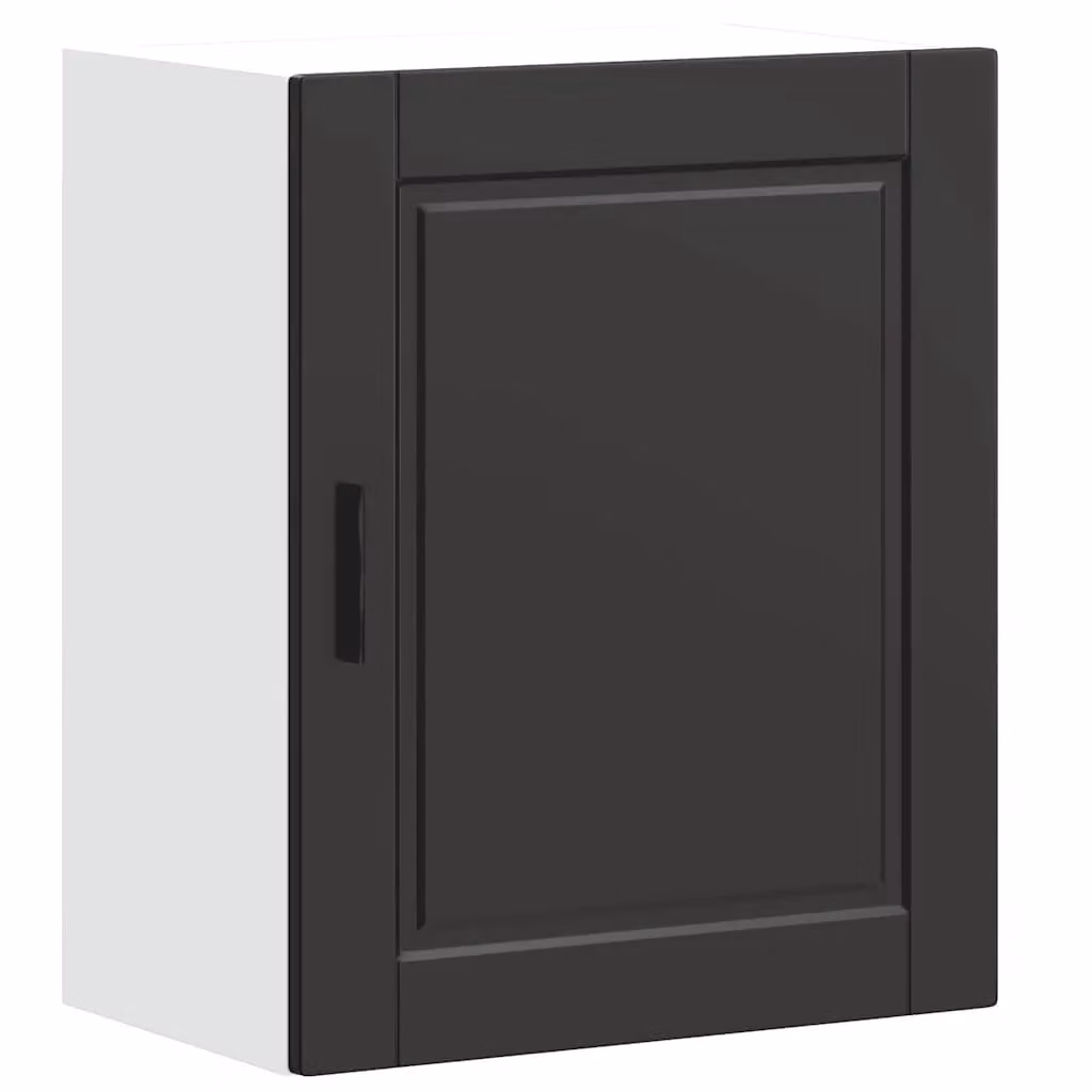 Berkfield Home Porto Modern Kitchen Wall Cabinet in Black and White Matt MDF – 1