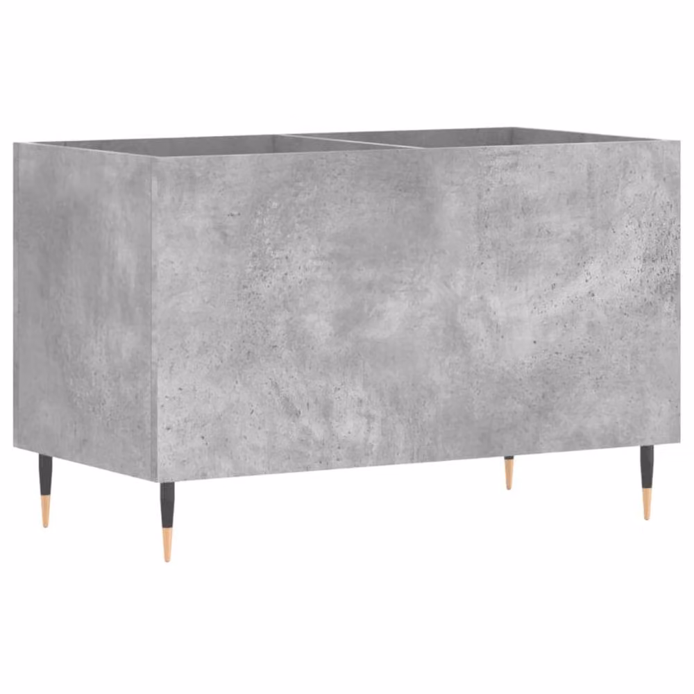 Berkfield Home Record Cabinet in Concrete Grey, W/D/H: 74.5 x 38 x 48 cm – 2