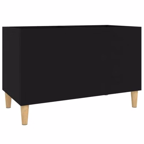 vidaXL Classic Record Cabinet in Black, W/D/H: 74.5 x 38 x 48 cm – 1
