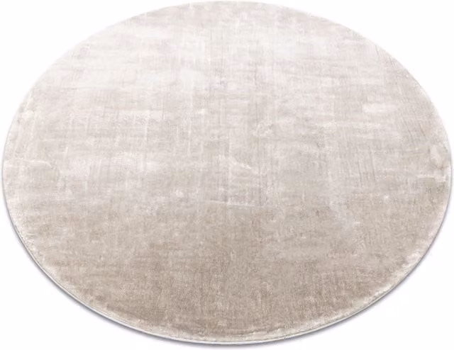RugsX Viscose Round Rug in Silver, Diameter: 160 cm – 1
