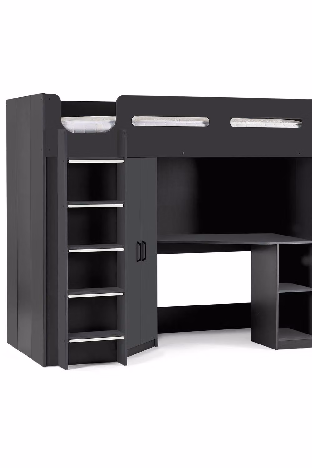 Julian Bowen Hercules Single High Sleeper Bed Frame in Anthracite, W/D/H: 90 x 190 x 180 cm – 4