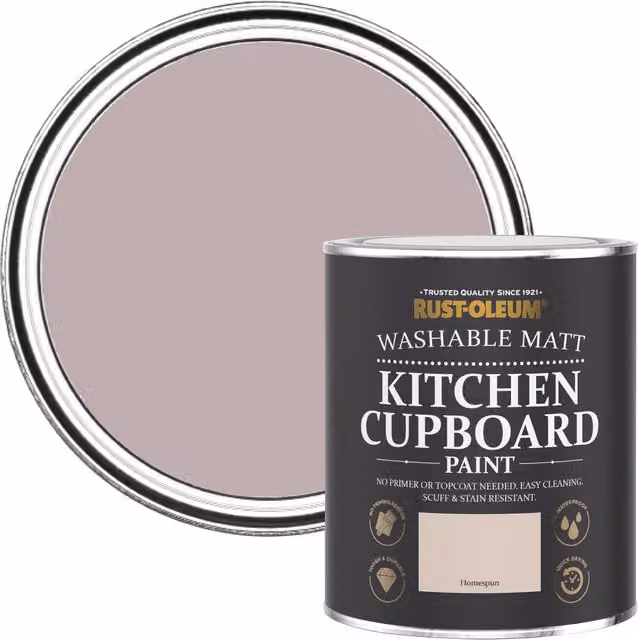 Rust-Oleum Matt Kitchen Cupboard Paint in Pink, 0.75 l