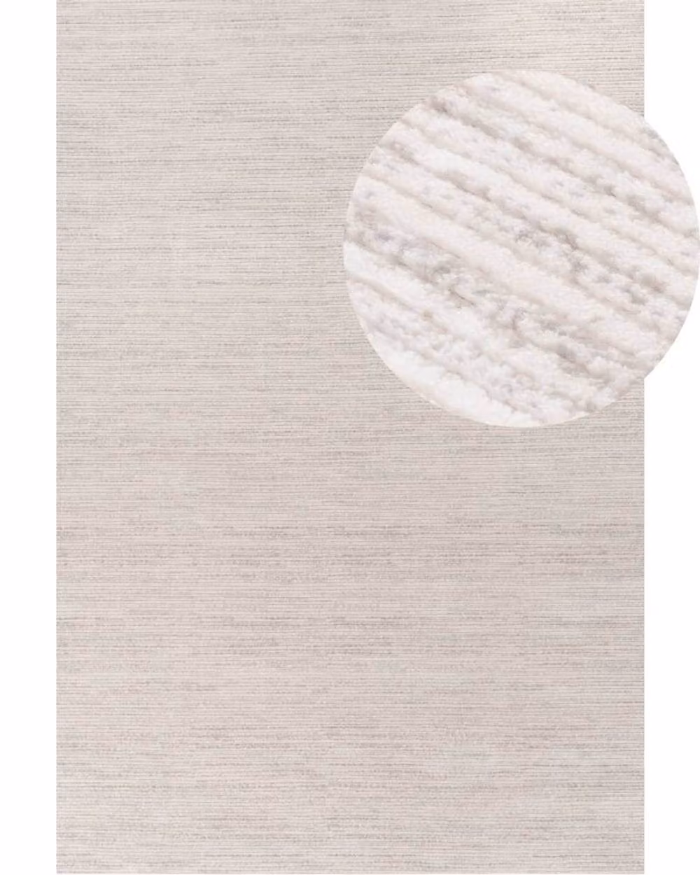 THE RUGS Carmel Striped Area Rug, W/D/H: 120 x 170 cm, Ivory and Grey – 2
