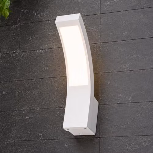 CGC Lighting Modern LED Outdoor Wall Light, White or Grey, 10W, 900lm, Cool White 4000K, IP54 Rated – 1