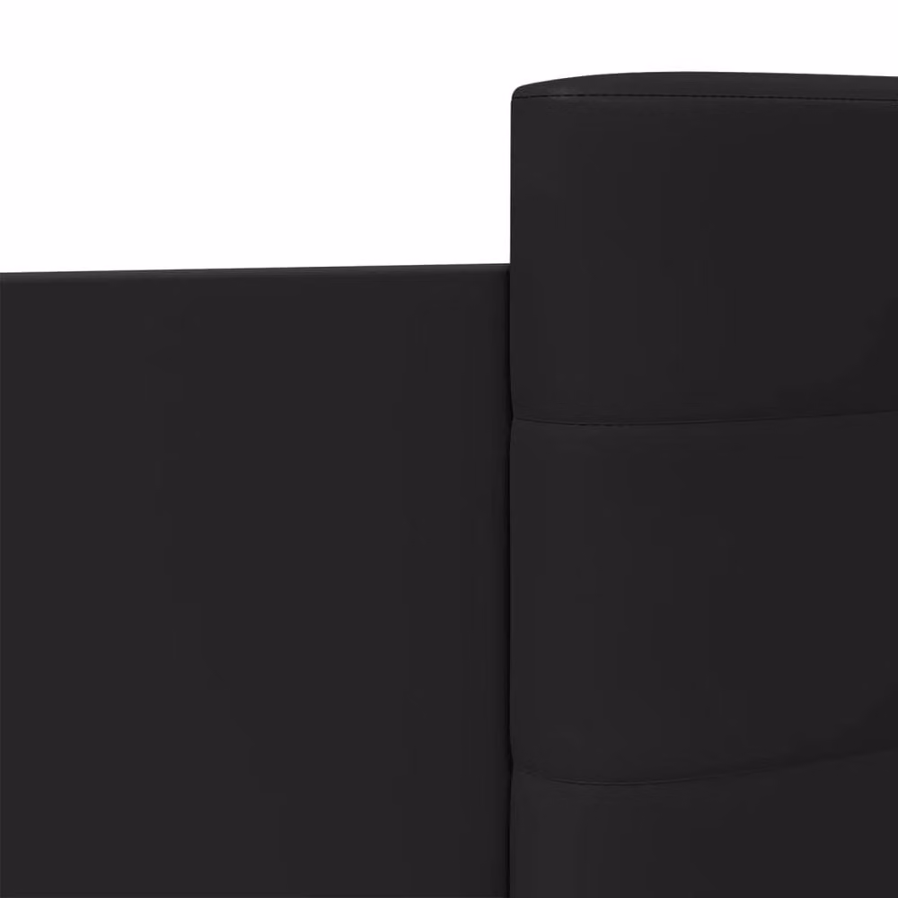 Berkfield Home Modern Upholstered Bed Frame in Black, W/D/H: 100 x 200 cm – 6