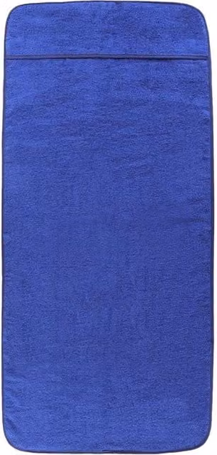 Berkfield Home Soft Beach Towels, 2 Pack, Blue, W: 60 cm, D: 135 cm, 400 GSM – 1