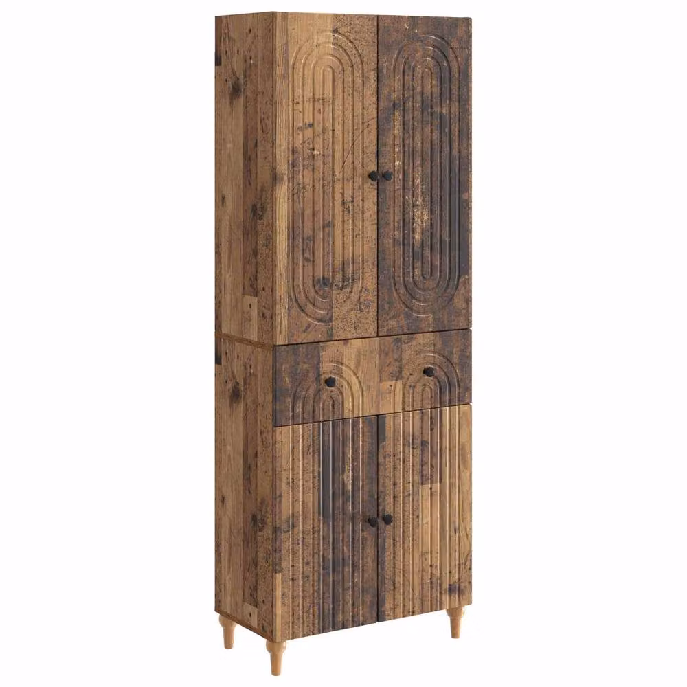 Berkfield Home 2-Piece Brown Engineered Wood Cabinet Set with Internal Shelves and Drawers, W/D/H: 66 x 34.5 x 90 cm – 2