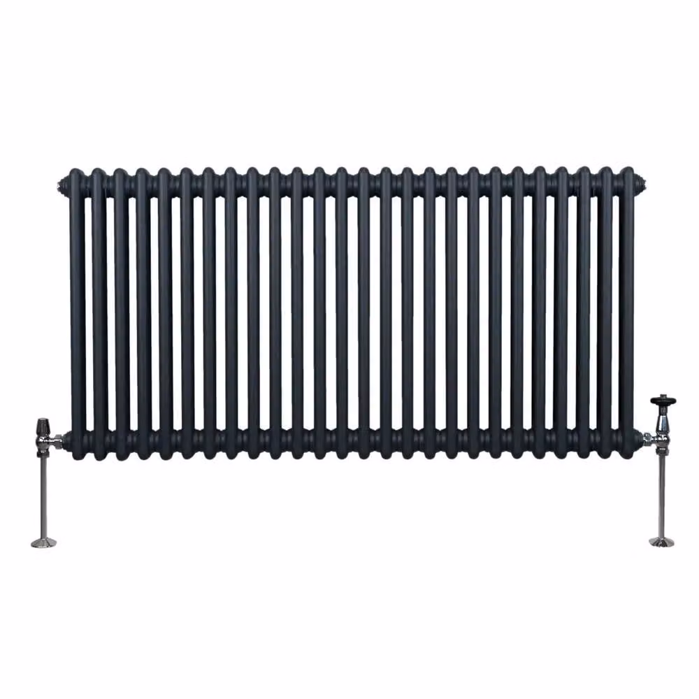 Monstershop Traditional 2 Column Steel Radiator in Anthracite Grey, W/D/H: 60.0 x 7.0 x 119.2 cm – 2
