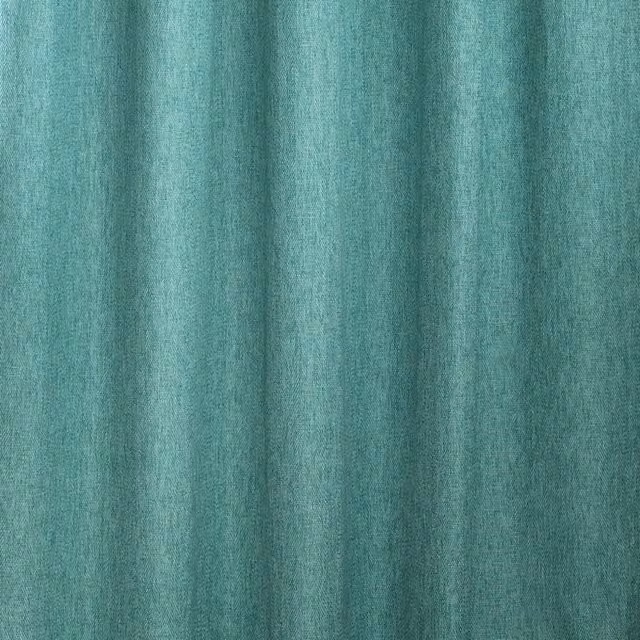 Make It A Home Harrison Herringbone Weave Thermal Insulating Pencil Pleat Curtain Pair in Blue/Turquoise, Height: 168 cm