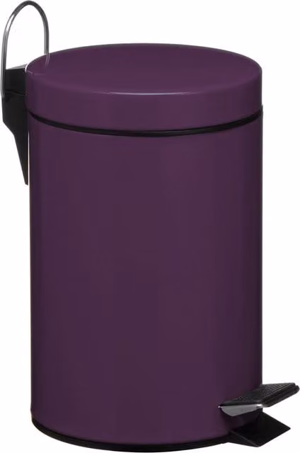Premier Housewares 3L Turquoise and Purple Pedal Bin with Removable Inner Bucket – 1
