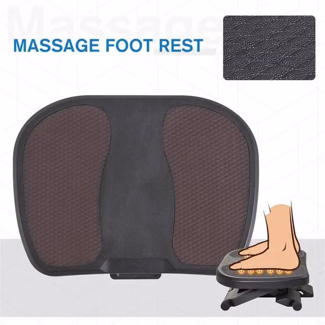 EONLION Under-Desk Footrest in Black, Width: 100 cm