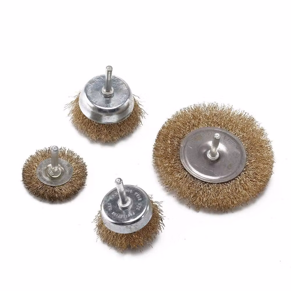 Havendro 12x Gold Steel Wire Wheel Brushes Cup/Flat – 2