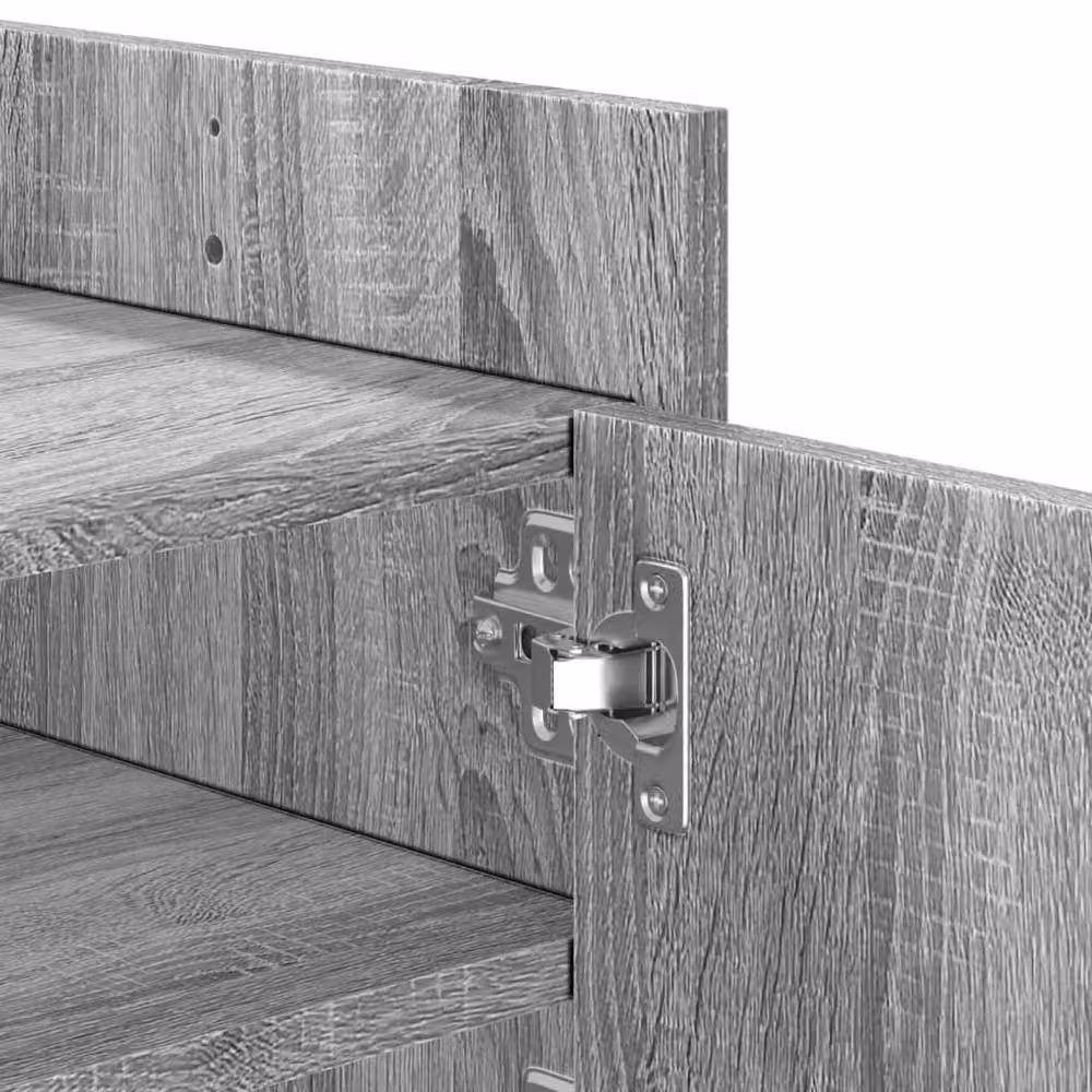 Berkfield Home Modern Grey Sonoma TV Cabinet in Engineered Wood W/D/H: 100 x 35 x 40 cm – 4