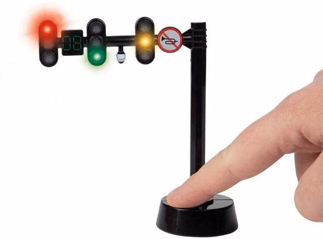 UMKYTOYS Above the Road Traffic Light Toy with Lights and Sounds for Kids - Multicolour