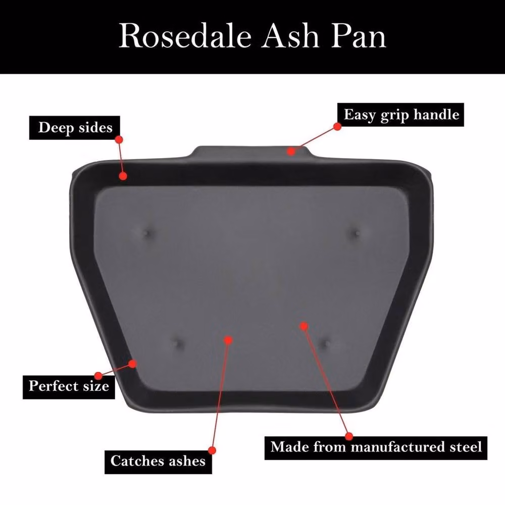 SPETLEK Black Fireplace Coal Pan with 16 Inch Opening – 5