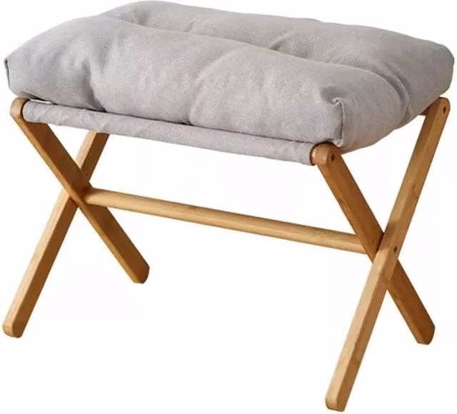 SPETLEK Foldable Under-Desk Footstool Chair in Grey – 1