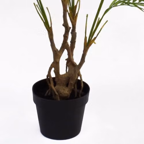 Leaf Design UK Realistic Green Artificial Areca Palm Plant with Copper Metal Planter, H 90 cm x W 70 cm x D 60 cm – 4