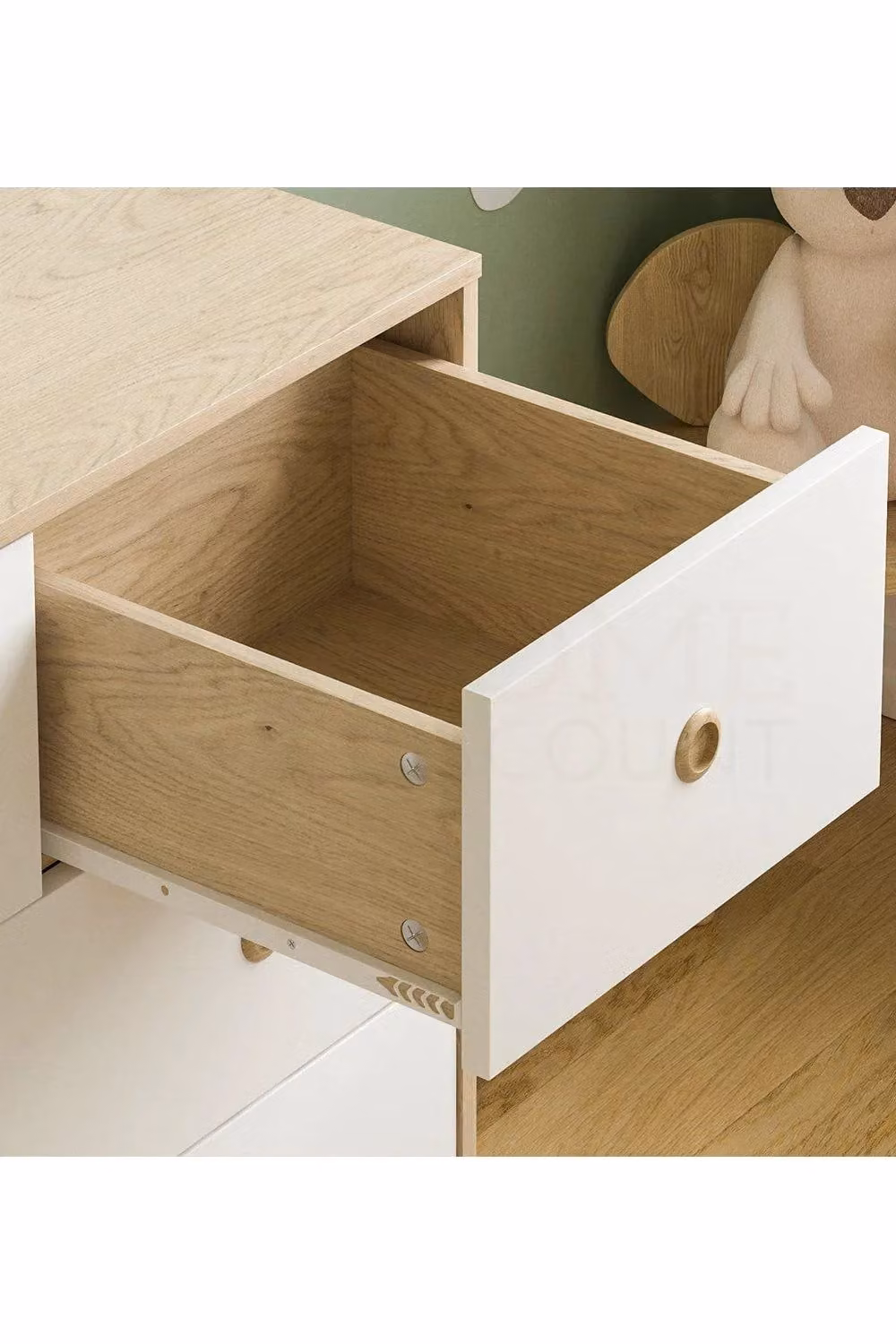 Home Discount Junior Vida Neptune 5 Drawer Chest of Drawers for Childrens Bedrooms in White – 3