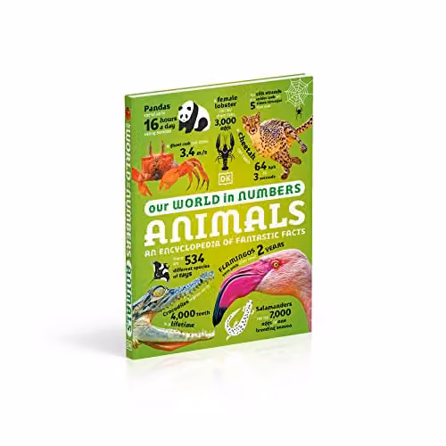 DK Our World in Numbers Animals: An Encyclopedia of Fantastic Facts Multicolour Paper Book – 2