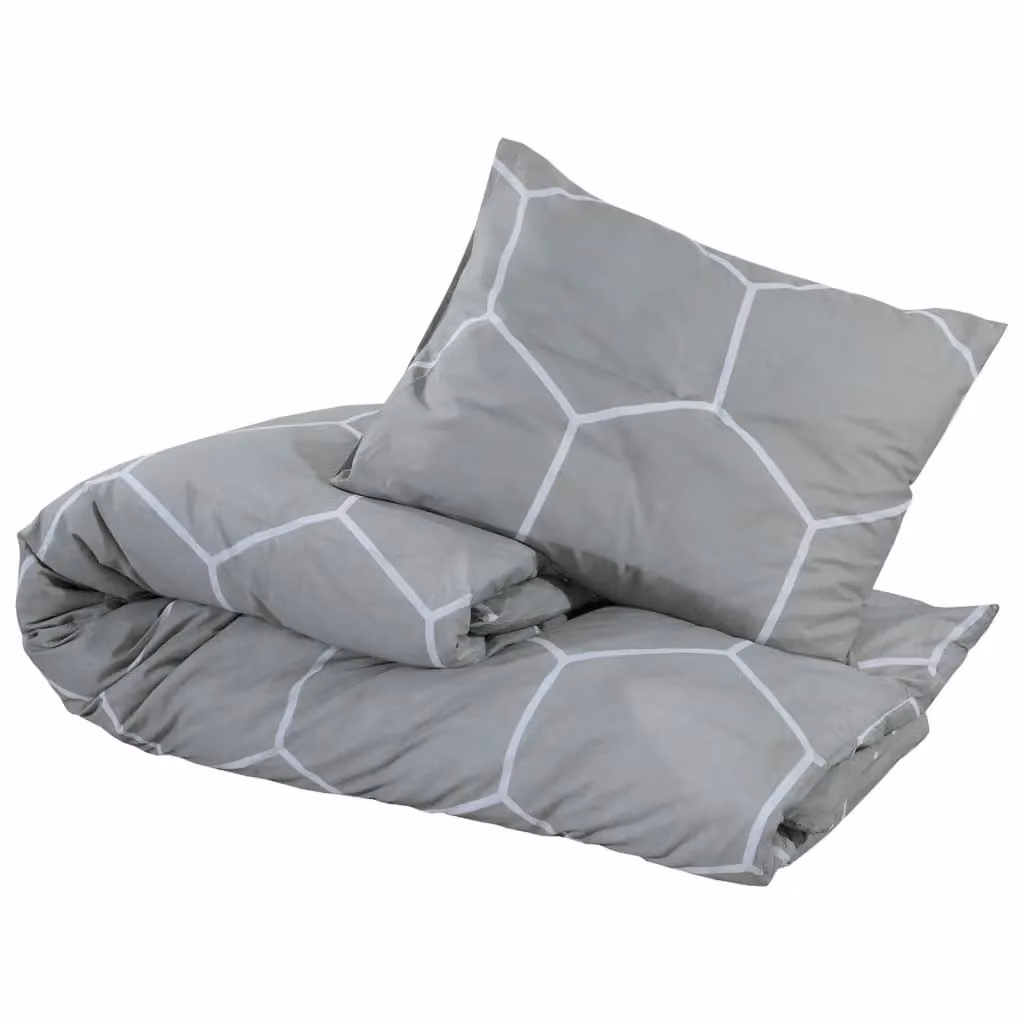 Berkfield Home Grey Cotton Duvet Cover and Pillowcase Set, 200 x 200 cm – 2