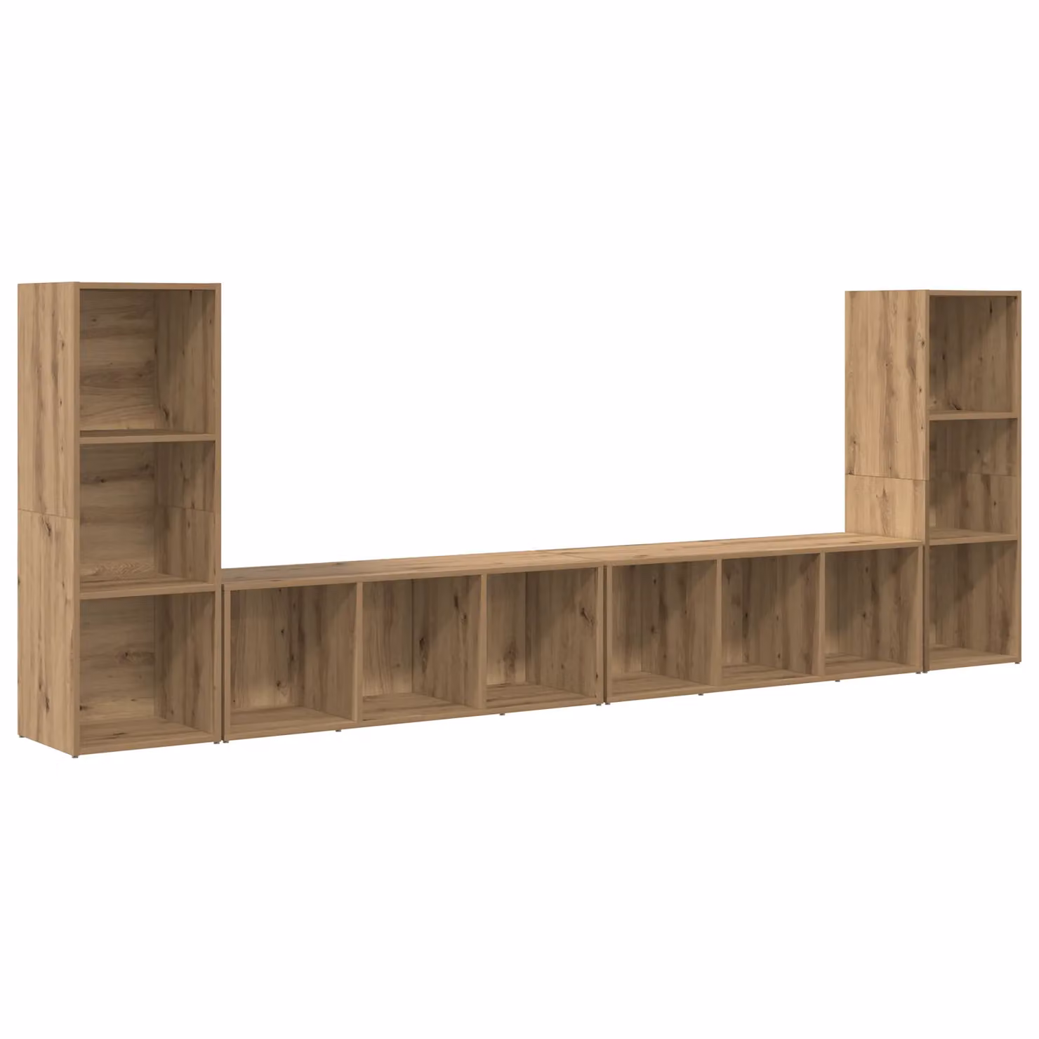 Berkfield Home Modern TV Cabinet with Storage and Shelving in Artisan Oak Brown – 2