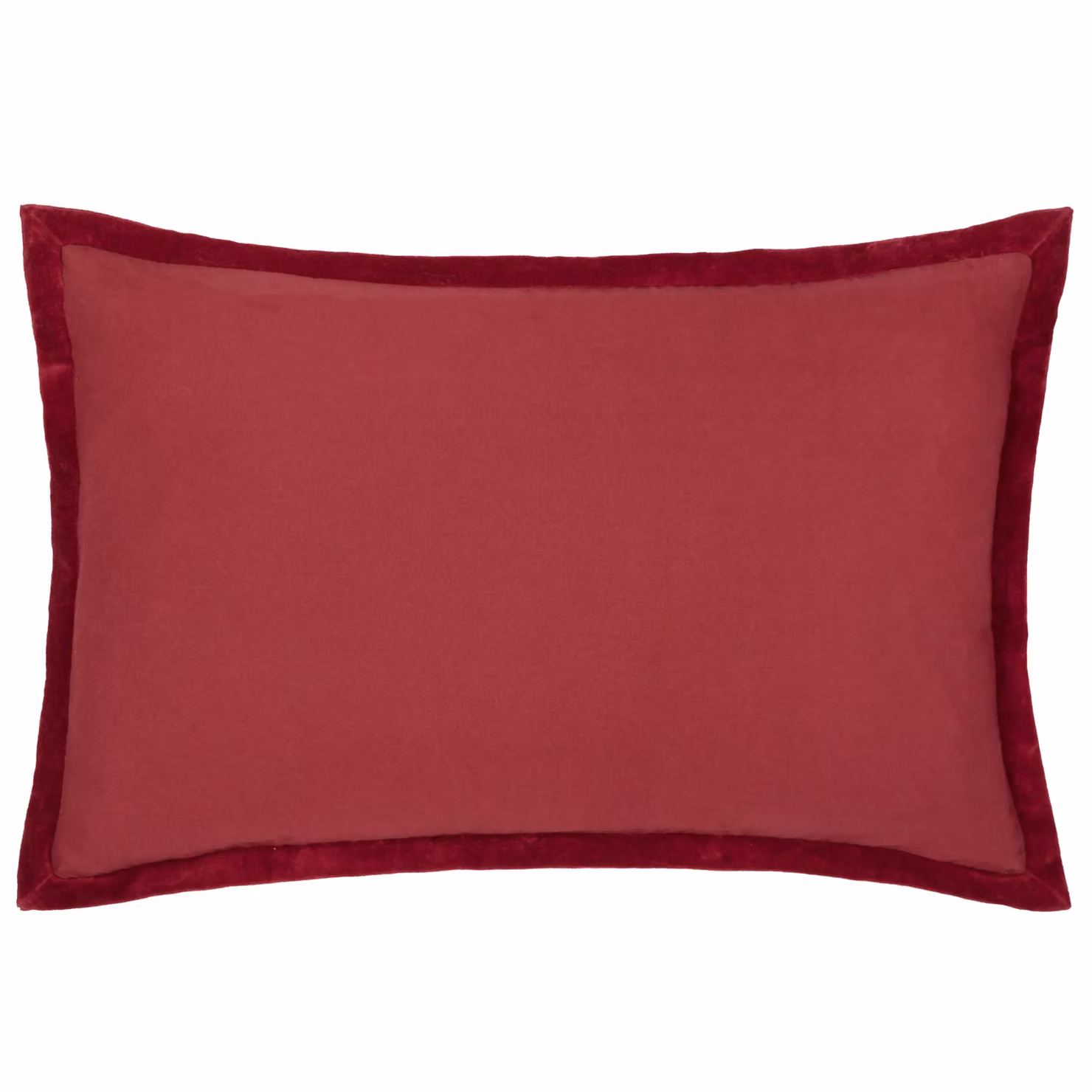 Paoletti Winter Noel Red Cotton Velvet Rectangular Cushion with Polyester Filling W: 60 cm, H: 40 cm – 3