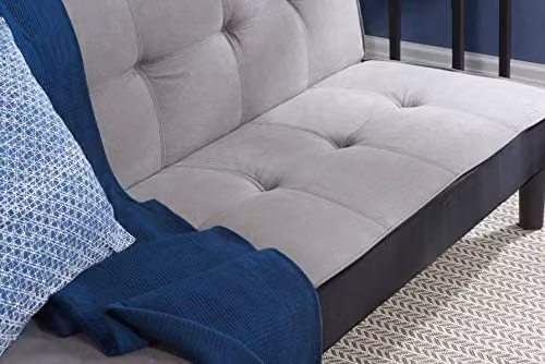 Birlea Aurora 3 Seater Grey Velvet Click Clack Sofa Bed – 4