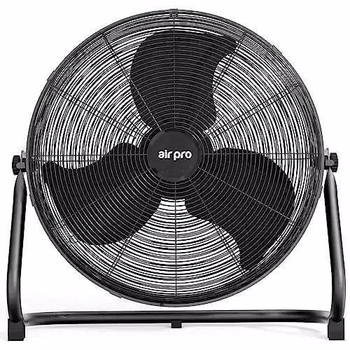 Air Pro 20 inch Black Metal Floor Fan – 1