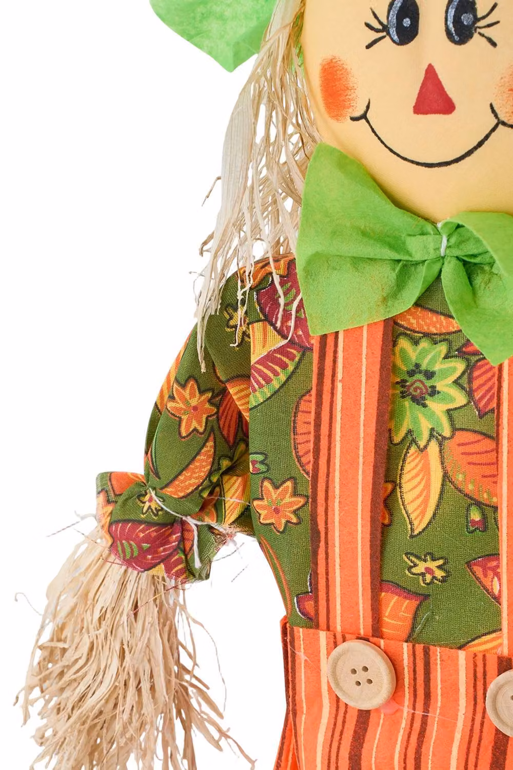 Living and Home Set of 2 Rustic Halloween Scarecrow Tabletop Decorations in Orange, Yellow and Multicolour – 3