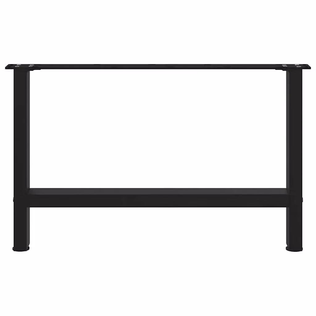 Berkfield Home Matt Black Steel Coffee Table Legs, 2 Pieces, Height: 70 cm – 3